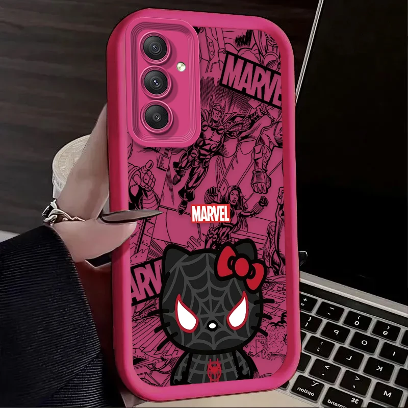 Чехол «Человек-паук» Hello Kitty для Samsung Galaxy A54 A05 A05S A34 A24 A14 A53 A33 A23 A13 A52 A52S A32 A22 A12 A71 A51 A31 A50