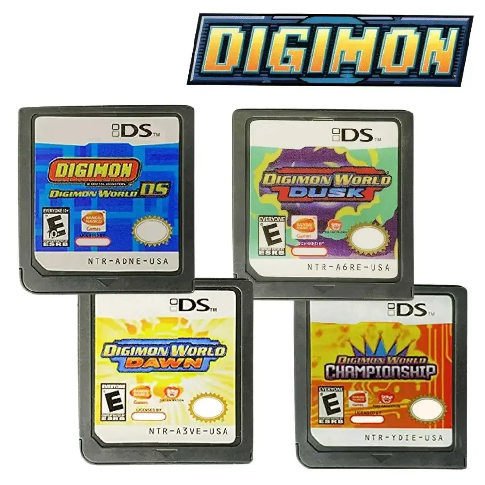 DS Game Digimon World Card Series Championship/Digimon World DS/Digimon World Dusk Videospielkonsolenkarte für NDS 3DS