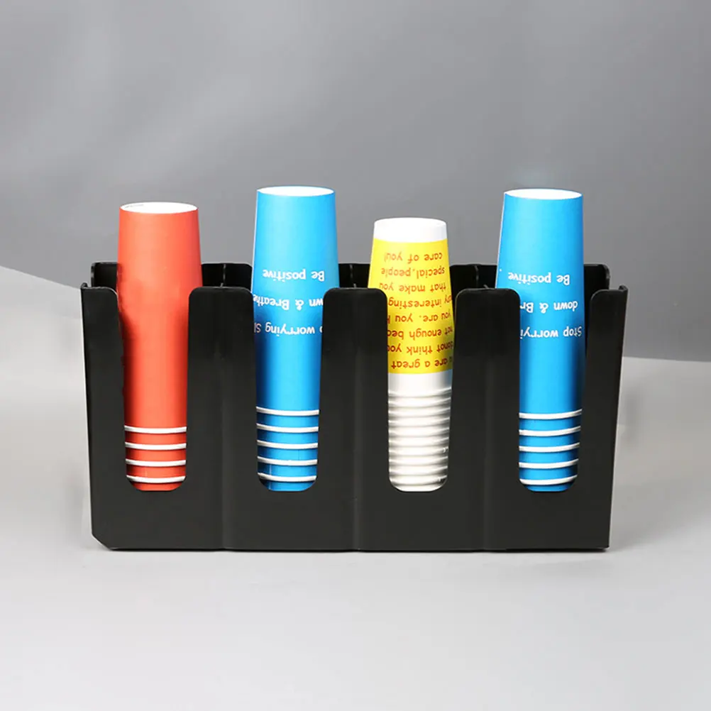 Stylish Plastic Organizer For Home Coffee Shop Cup Organizer Coffee Shop Disposable Paper Cup Rack Storage Holder