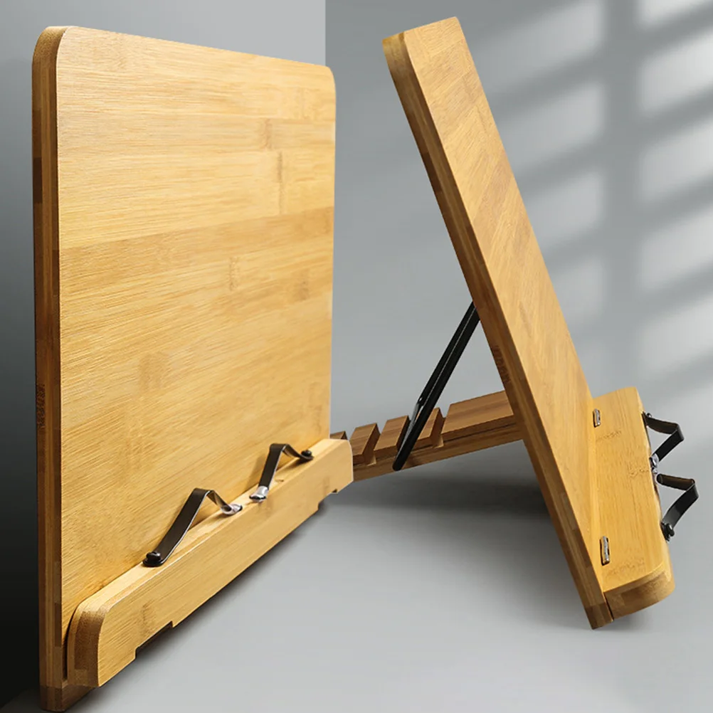 

Nanmu Reading Stand Wood Book Holder Desktop Drawing Board Foldable Study Rack Practical Book Support Wooden