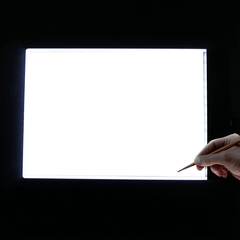 Dimmable LED Light Pad, 3 Nível, Tablet, Ferramentas, Acessórios, Bordado de Diamante, Proteção para os Olhos, Tamanho A5