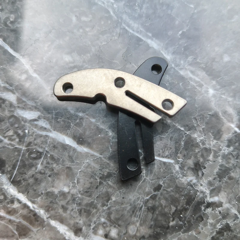 Custom Titanium Made Knife DIY Making Replace Part BACKSPACER Liners For Genuine Spyderco C11 Delica4 Knives Back Spacer Lining