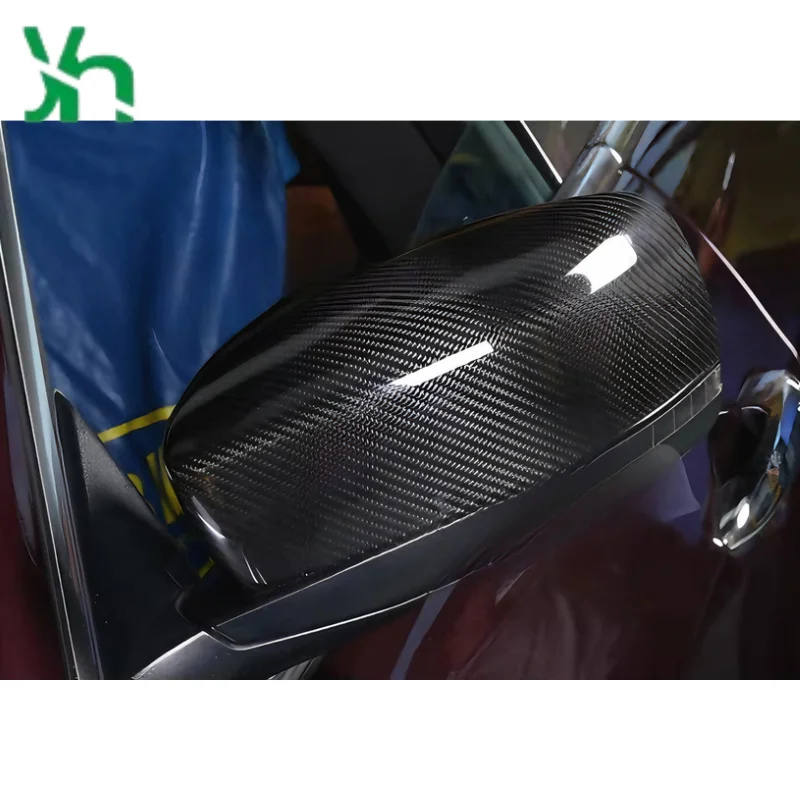 لمازيراتي جيبلي ألياف الكربون مرايا الرؤية الخلفية كواتروبورتي كريسلر 300C غطاء مرآة جانبية للسيارة الملحقات الخارجية