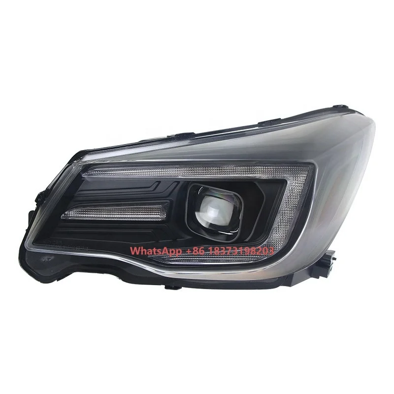 Car Headlights for Subaru Forester 13-18 Headlights Assembly Retrofitted Led Day Running Lights Dual-lens Xenon Headlights