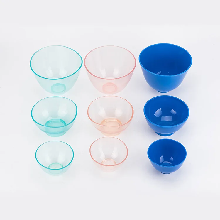 Rubber bowl Dental Rubber soft transparent plaster mixing bowl Knife impression material Dental self-coagulate bowl mouth