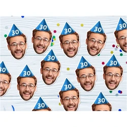 Custom Photo Face Table Confetti, 30th Birthday Party Decorations, Personalized Decorations for Women Him Her, 30th, 25th, 40th