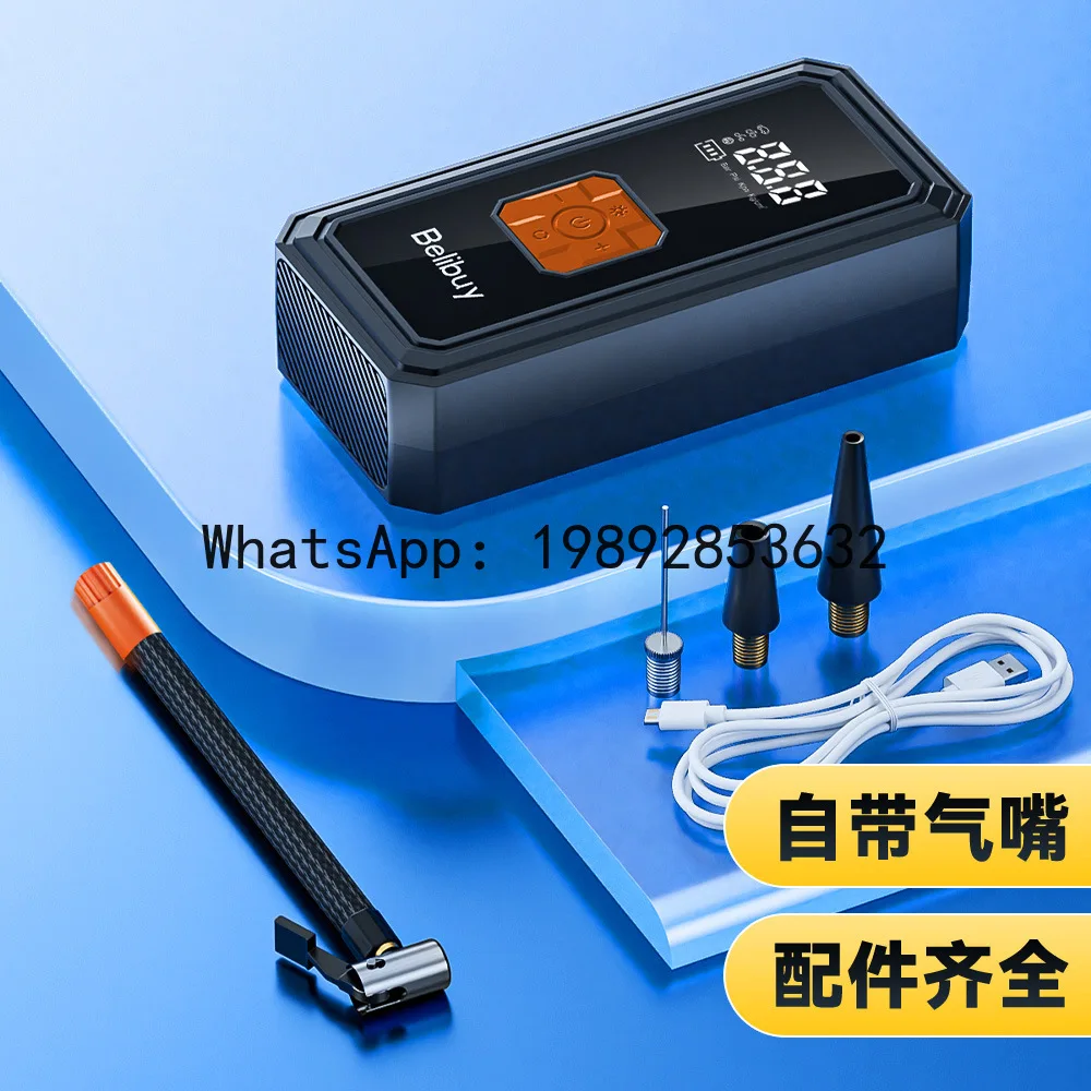 PYJ Car Air Pump Wireless Electric Vehicle Car Multifunctional Rechargeable Portable Pump