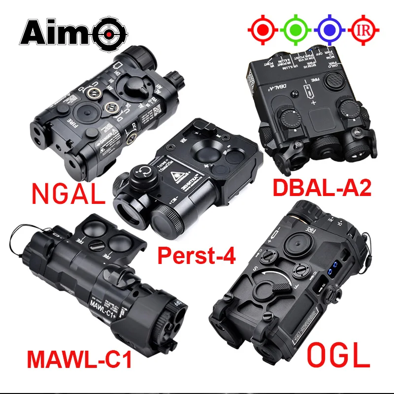 WADSN OGL Tactical All Metal MAWL C1 NGAL DBAL-A2 Perst4 Red Dot Green Blue IR infrared Sight Indicator Pointer Airsoft Laser