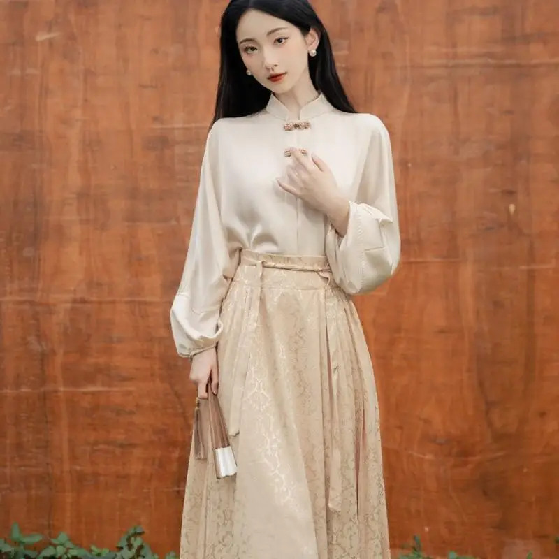 

Chinese Traditional Dress Woman Hanfu Streetwear Casual Clothing Vintage Ethnic Style Fashion Beautiful Spring Summer Clothes