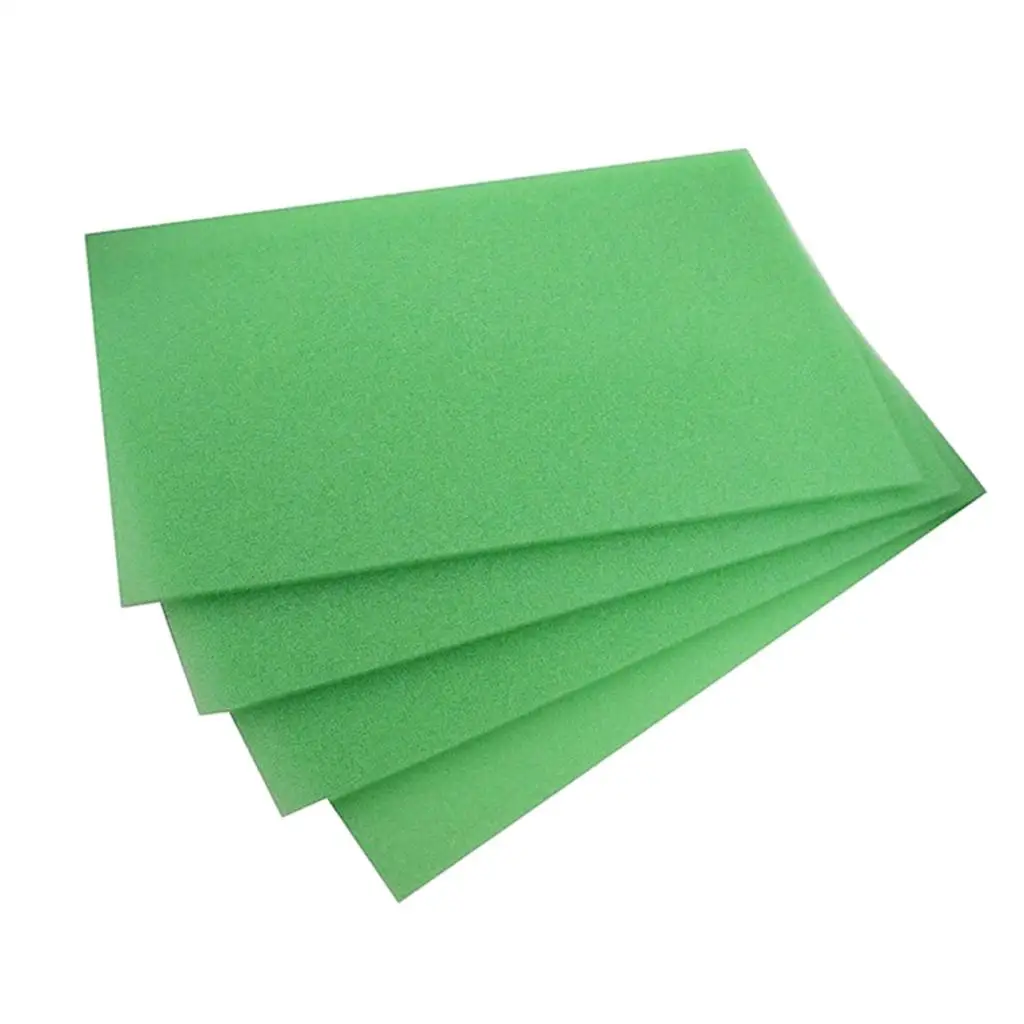 4pcs Kitchen Refrigerator Cabinet Pad Anti-corrosion Fridge Liner Mat Green
