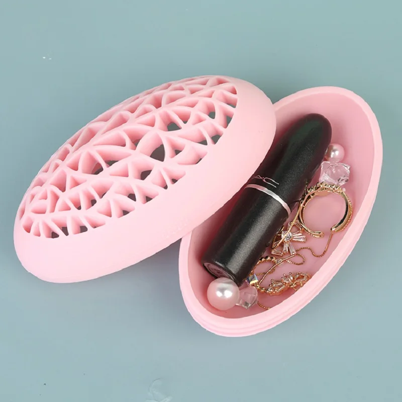 Support de rangement pour pinceaux de maquillage en silicone, étui pour rouge à lèvres, mascara, poudre bouffante, outil de beauté et outil de cosmétiques