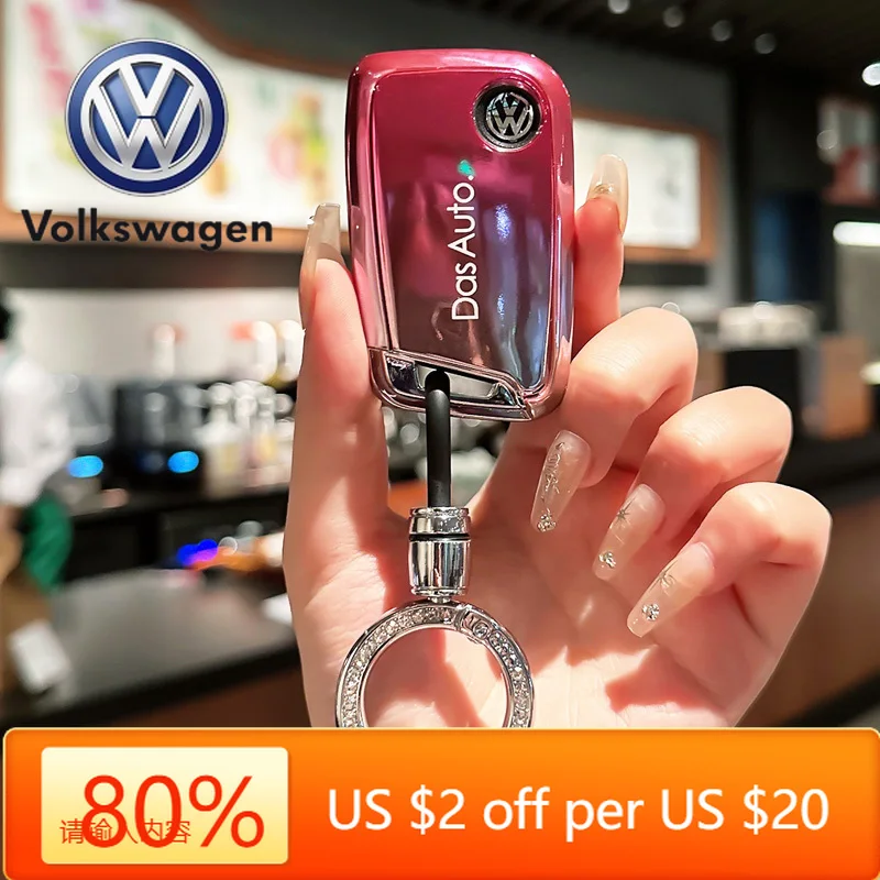 

Горячие эмблемы, 3 кнопки, чехол для автомобильного ключа, полное покрытие для Volkswagen VW Tiguan MK2 Magotan Passat B8 Magotan CC 2017 2018, авто интерьер