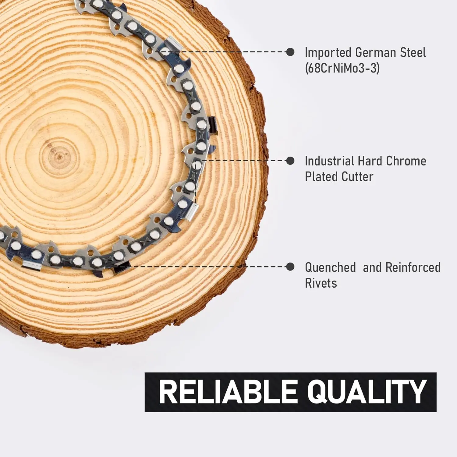 Chainsaw Blades 20 Inch 325 063 with Safety Kickback Drive for Petrol/Gas Garden Tools Accessories
