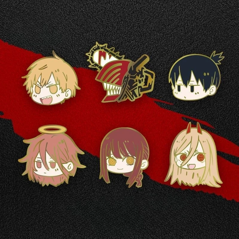 Broche en émail pour homme, tronçonneuse, chapeau, chemise, épingle à revers, accessoire de Costume de Cosplay, broche à la mode, cadeau pour amis et Fans