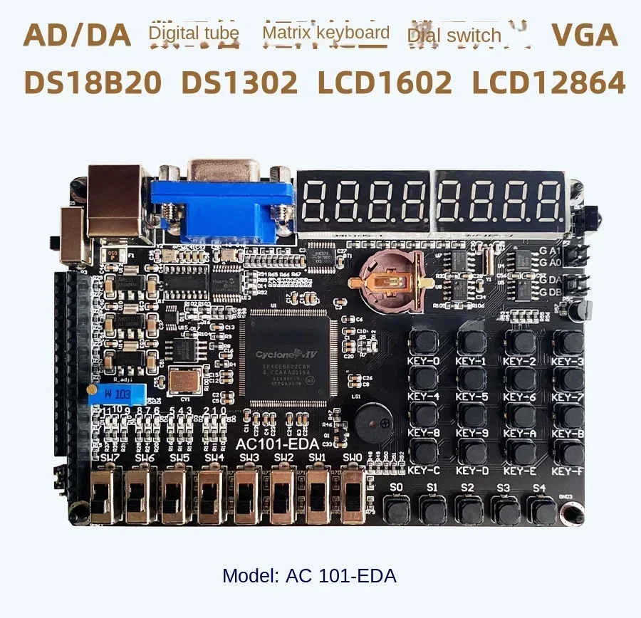 للوحة تطوير AC101-EDA، دورة EDA لتعلم Xi board FPGA #3