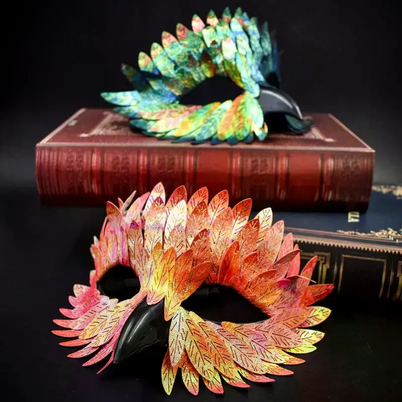 Pássaro bico águia máscara cosplay coruja meia máscara facial masquerade carnaval vestir-se festa traje máscara de olho