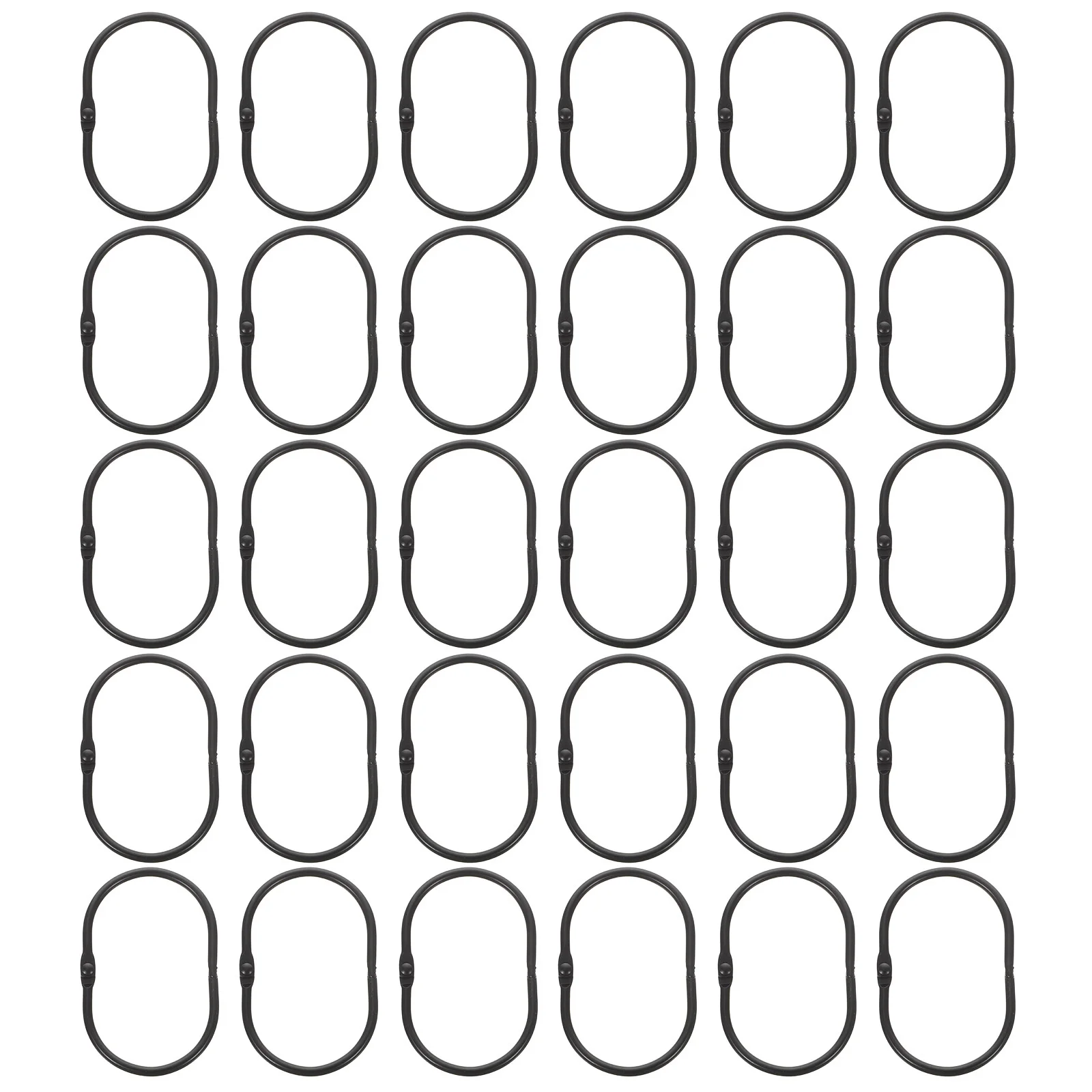 30 шт. металлические кольца для занавесок для душа толстые прочные простые в использовании аксессуары для украшения дома и ванной комнаты кольца для занавесок для душа