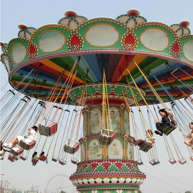 Charming rides flying chair children amusement park flying chair swing for adult for sale