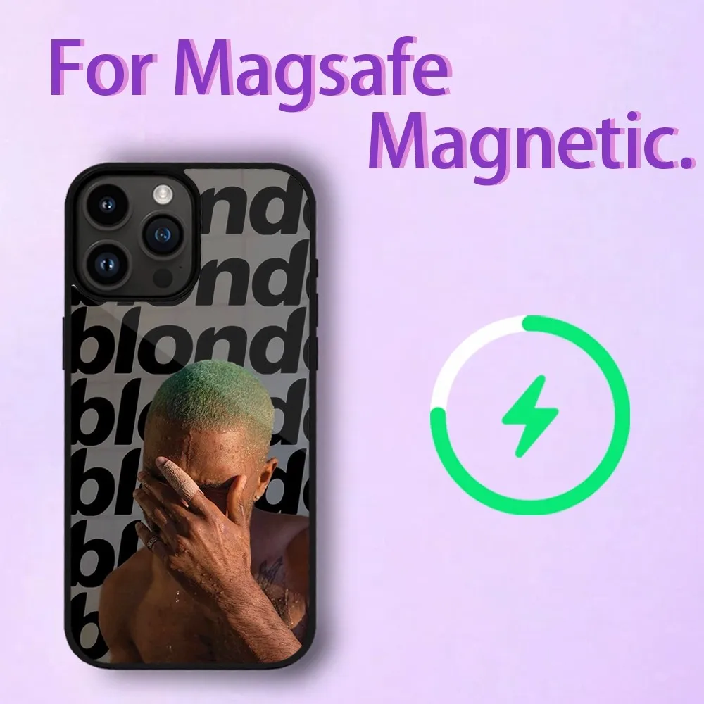 Singer F-Frank Blonde Phone Case For iPhone 11 12 13 14 15 Max Plus Pro Magnetic Phone Case