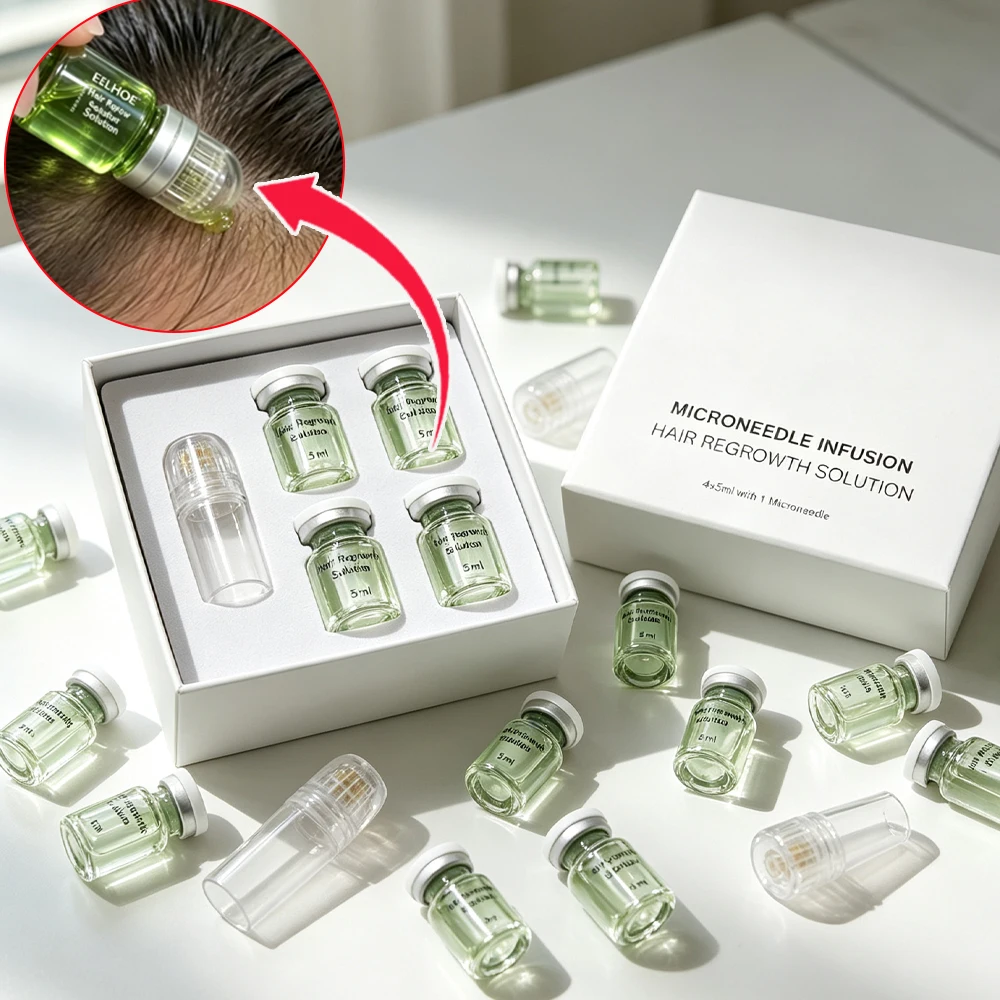 0.3mm Hair Roller Serum Set Gentle Nourishes Scalp Cares Softening Scalp & Hair Care Daily Care Scalp Anti-Hair Loss Care Serum