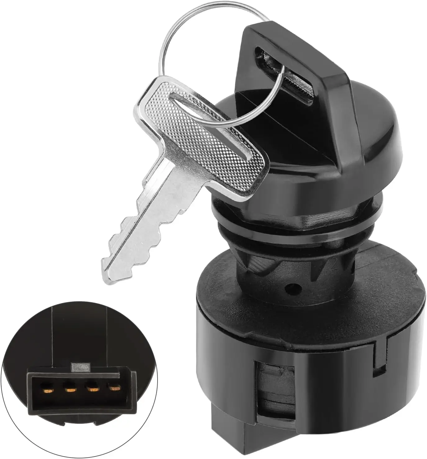 

Ignition Key Switch 2 Position 4 Pin for Polaris 2000-2001 Sportsman Scrambler Magnum Trail Blazer Trail Boss 4110264 4012163