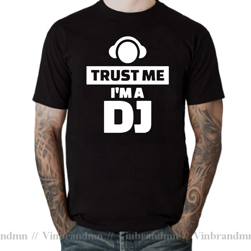 Disc Jockey School Of Music T-Shirt DJ Club Deejay T Shirt men DJ Mode On tshirt Technics Techno T Shirts for Disco Dance Lovers