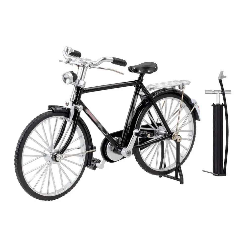 

1Set Premium Metal Vintage Bike Sculpture Eye-Catching Home Office Desk Car Decor Small Bike Ornament Living Room Mantelpiece
