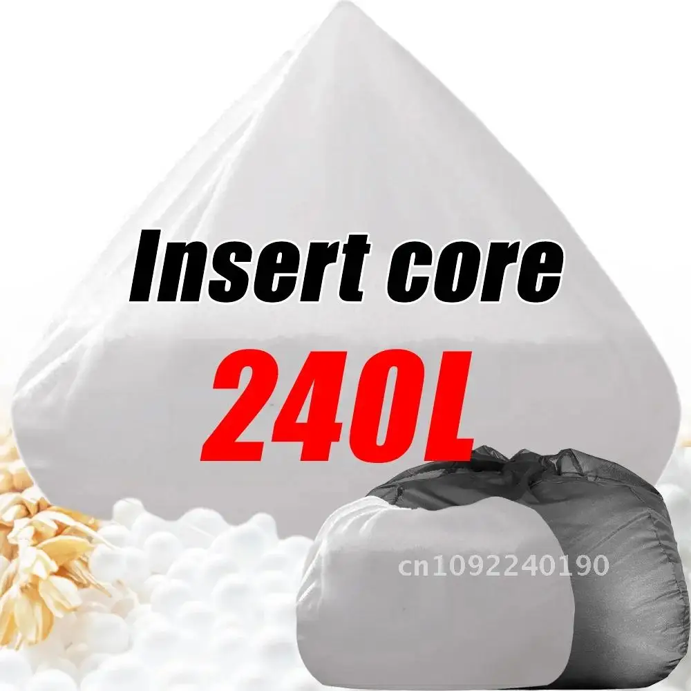 150-240L Bean Bag Sofa Insert Core without Filling Polystyrene Foam Bag Zipper Inner Wash EPS Big Stuffing Filler Beanbag Ball