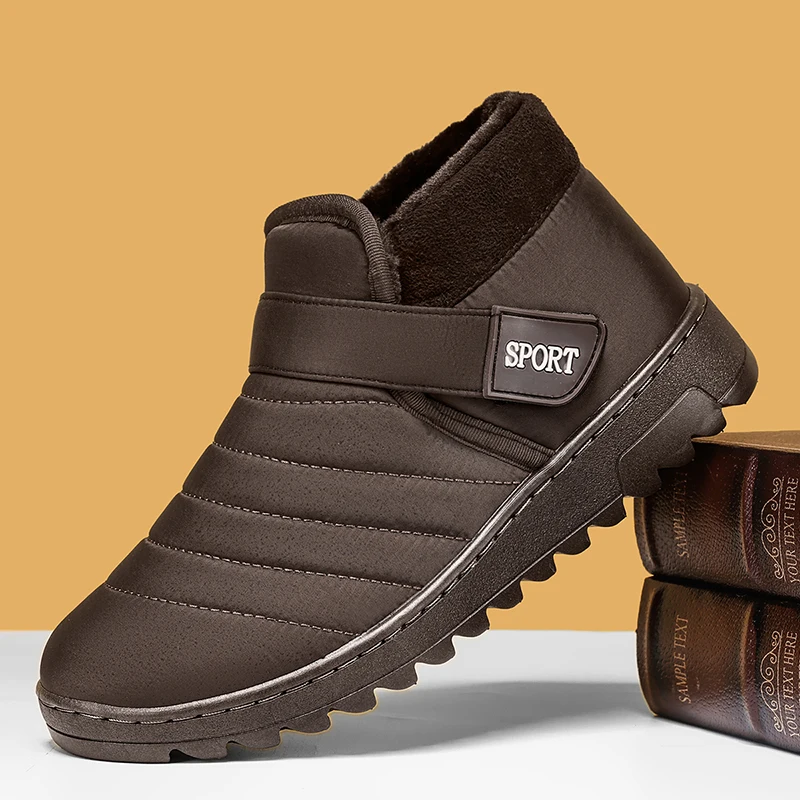 

ELUVA Mens Thermal Winter Snow Boots Waterproof Insulated Anti Slip Hiking Boots for Men Lightweight Comfortable Warm Shoes