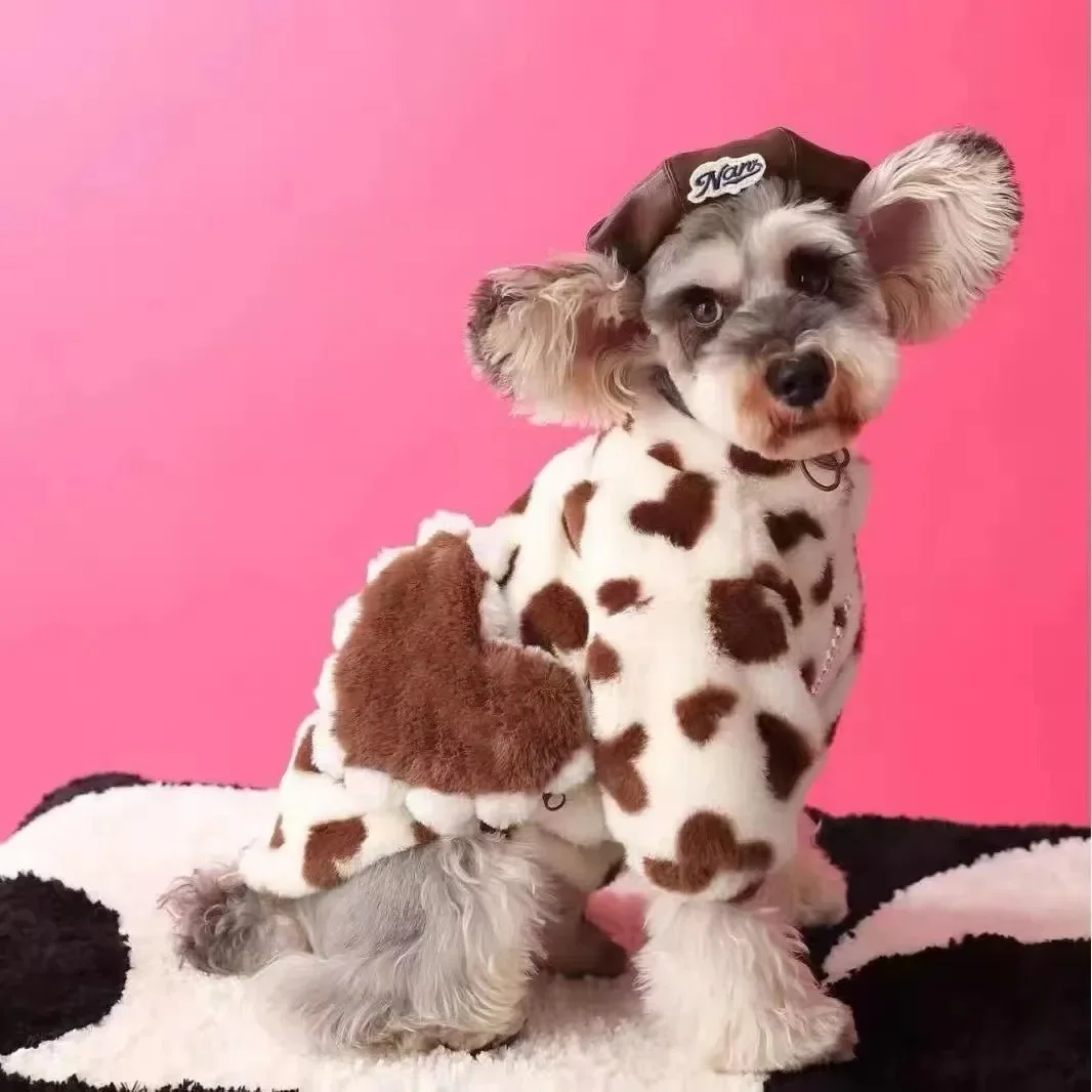 ملابس الحيوانات الأليفة الخريف والشتاء معطف قطيفة معطف جرو ناعم ألوان ملونة كلب صغير القط سترة الفراء سترة البلدغ الصلصال القلطي