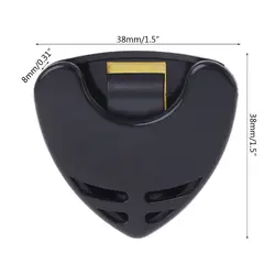 Soporte para púas de guitarra, plectro de plástico para funda, Mediador, almacenamiento rápido, autoad, 1 unidad