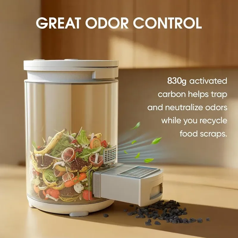 Electric Food Waste Disposer 4.5L Stainless Steel DC Motor Kitchen Garbage Grinder Sink Trash Processor Household Appliance