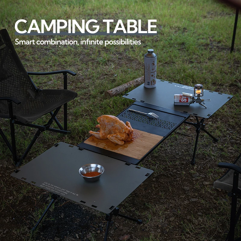 CK-3650 IGT Portable Camping Chair and Table Set Outdoor Folding Bbq Grill Table Outdoor Foldable Camping Rack Coffee Table