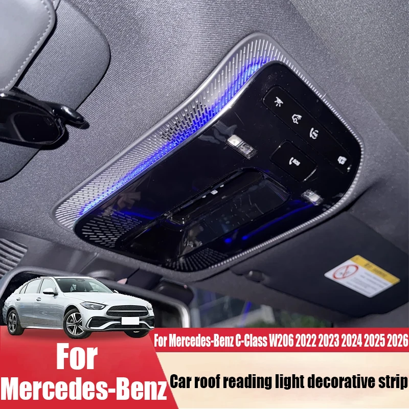 

Декоративная накладка на потолочную лампу для чтения для Mercedes-Benz C-Class W206 2022-2026, детали для модификации интерьера автомобиля