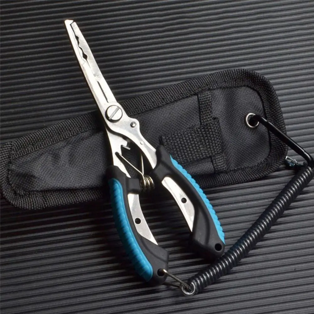 

Ergonomics Fish Pliers Anti-slip Multifunctional Luya Pliers Non-Slip Handle High-strength Fishing Tied Hooks Pliers