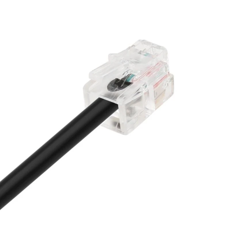 RJ9 4P4C Male Plug to 3.5mm Female Headset Phone Converter Adapter Extension Cable Wire Cord with Jumper