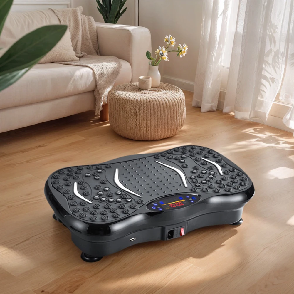 Vibration Plate Exercise Machine Bluetooth-Compatible Rhythm Machine Adjustable Speed Full Body Shaker for Men Women