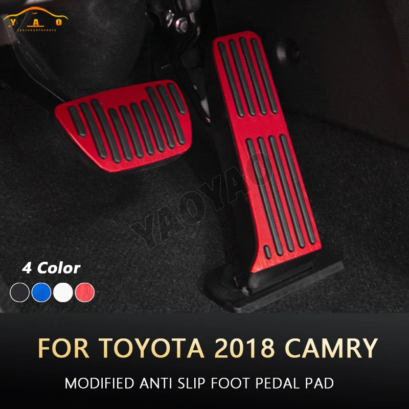 

Anti-Slip Alloy Brake Footrest Foot Pedal Cover For Toyota Camry 2018-2022 Gas Brake Rest Pedals Accessories