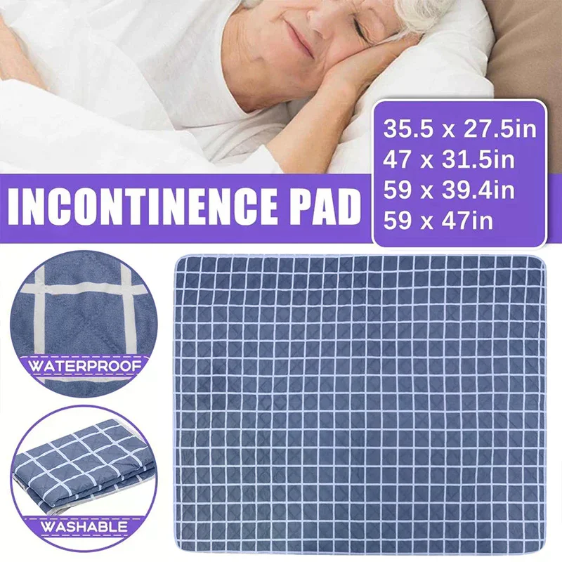 

Washable Incontinence Bed Pad Reusable Changing Pad Sheet Mat Nappy Mattress Protector Waterproof Cover Kids Adult