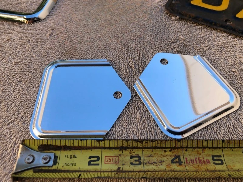 4Pcs Metal License Plate Reinforcement Support Bracket Car Number Plate Backing Plate