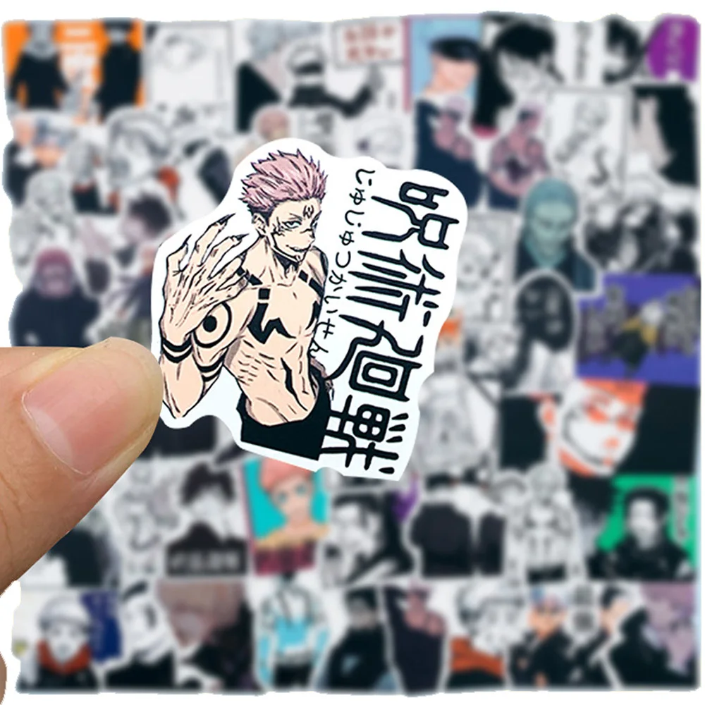 10/30/70pcs Jujutsu Kaisen Cool Anime Stickers Itadori Yuji Cartoon Decals Phone Case Laptop Water Bottle Manga Sticker Kids Toy