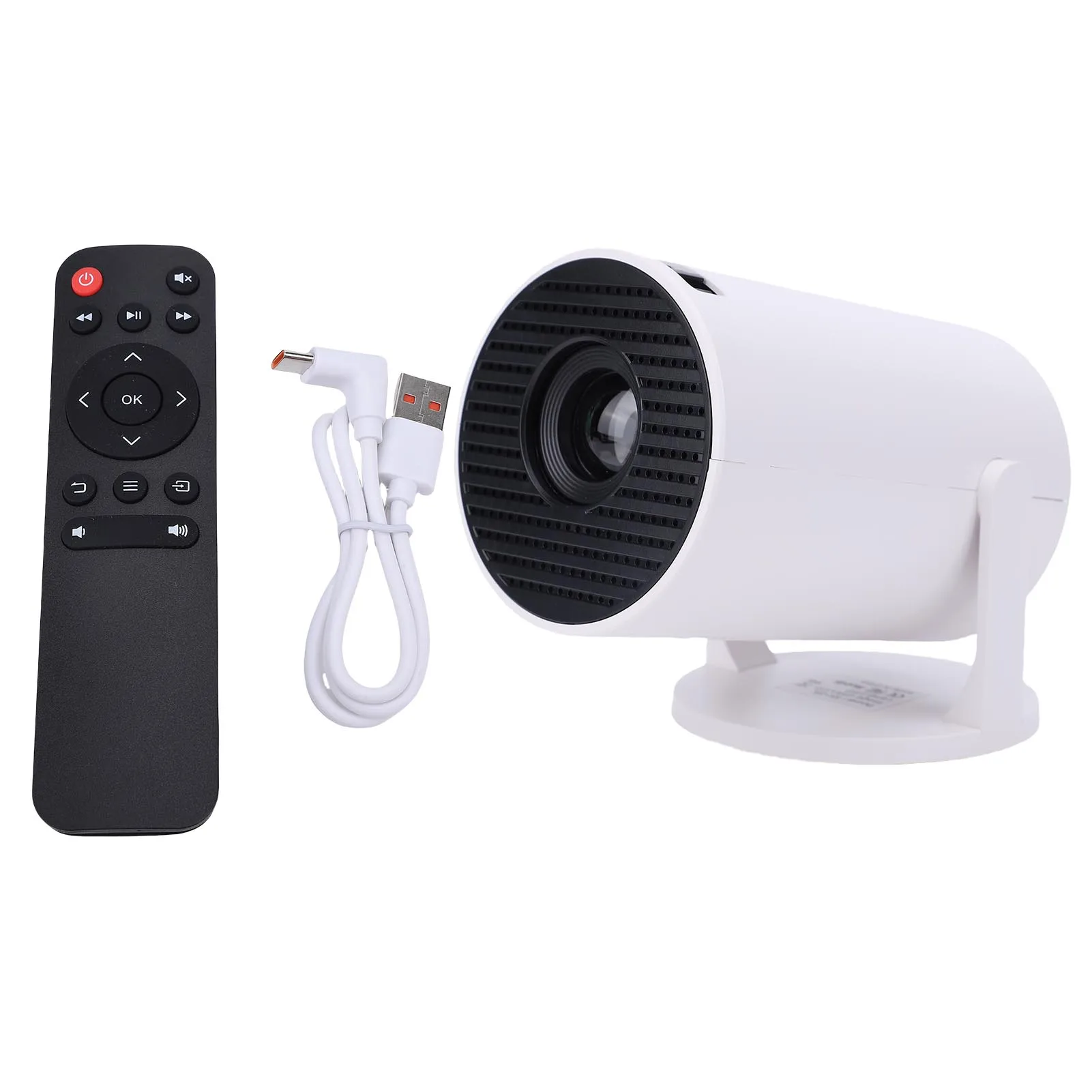 

Портативный проектор для домашнего кинотеатра, видеопроектор с несколькими портами, низкий уровень шума, 240 [единица измерения, например, дБ/нм] ° Портативный Wi-Fi видеопроектор с функцией поворота