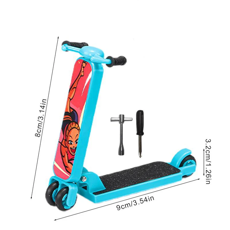 Finger Scooter Interactive Finger Toys Finger Skteboard Kits Mini Stunt Scooter Foldable Skateboards Finger Sport Toys Kids Gift