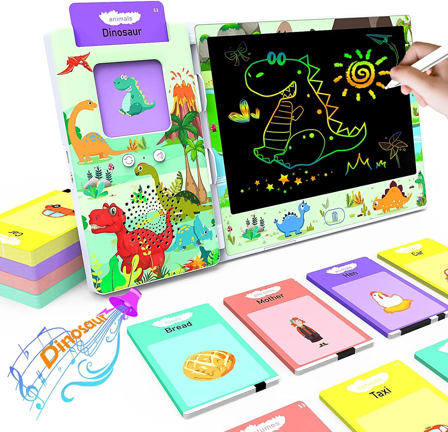 

Talking Flash Cards with LCD Writing Tablet, Speech Therapy Toys for Toddlers, Autism Sensory Toys 224 Sight Words