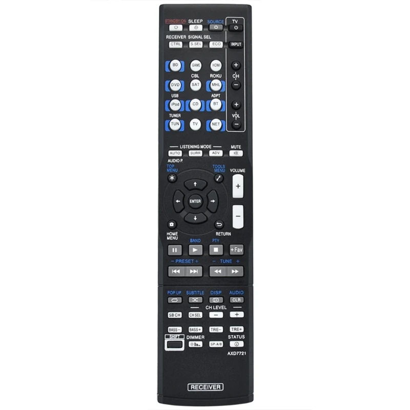 New AXD7721 Remote Control for Pioneer Receiver VSX44 VSX824 VSX1029K VSX102 4K Remotes Home Theater Controller