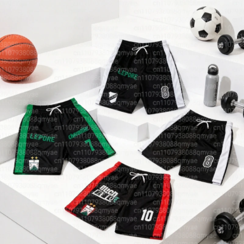 2026 Sommer Eltern-Kind Schnelltrocknende Argentinische Fußballshorts Lässige 3D-Bedruckte Sportshorts Schnelltrocknende Shorts S-4XL