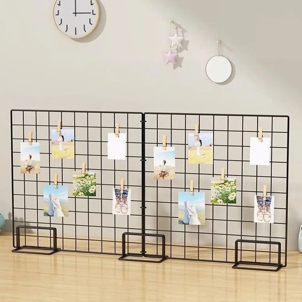 Creative Metal Grid Art Racks Modern Grid Panels Photo Racks Display Brackets For Grid Panel