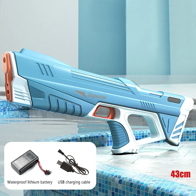 Water Absorbing Automatic High Pressure Electric Water Gun Made in Summer Outdoor Water Battle Interactive Beach Water Gun