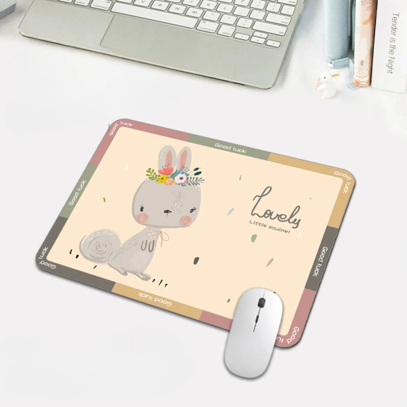 

Anime Rabbit Cartoon Mouse Pad Gamer Soft Office Anti-skid Rubber Mousepad Cute Girls Thick Mat For Laptop Desktop 200x260mm