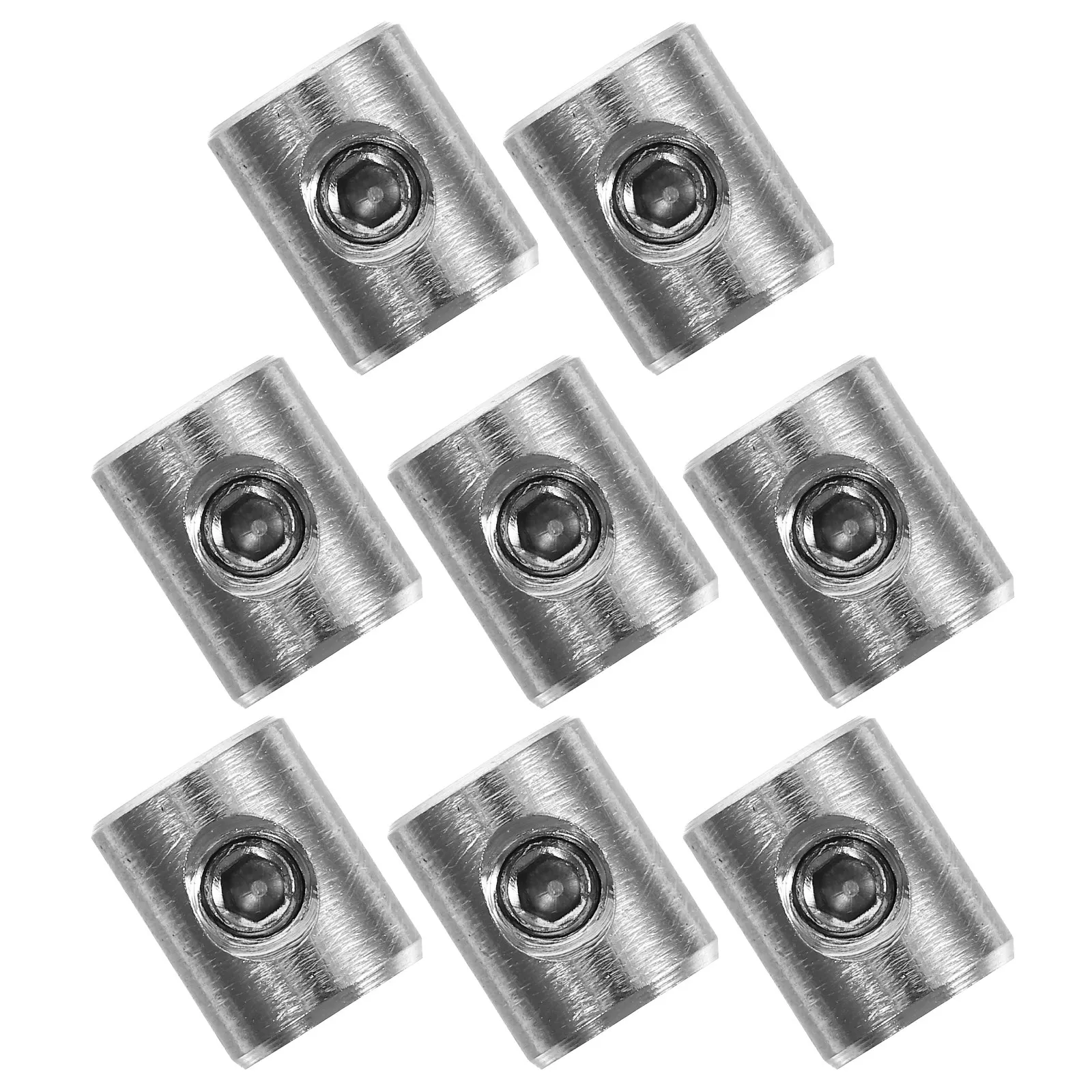 8Pcs Stainless Steel Wire Rope Clamp Wire Rope Lock Clip For Marine Engine Hexagonal Clamps 3MM Hole Smooth
